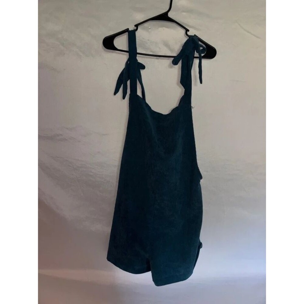 SHEIN Dark Teal Ribbed / Overalls Womens XL